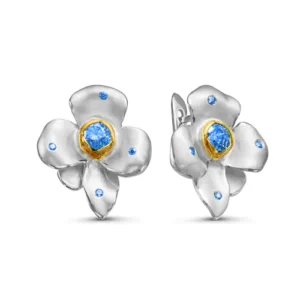 Серьги Asolo из серебра 925 с фианитами