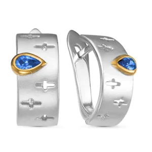 Серьги Divine из серебра 925 с фианитами