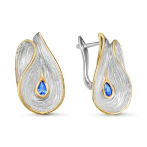 Серьги Cay из серебра 925 с фианитами