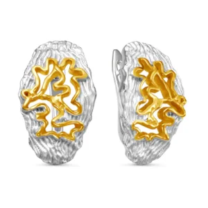 Серьги Coral из серебра 925