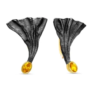 Серьги Riddle из серебра 925 с фианитами