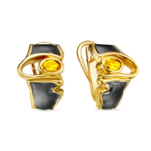 Серьги из серебра 925 с фианитами