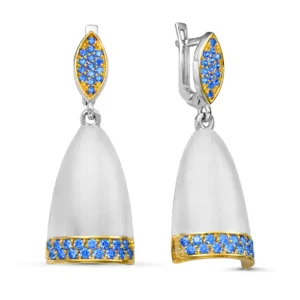 Серьги Alone из серебра 925 с фианитами