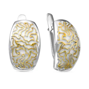 Серьги Maze из серебра 925