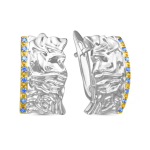 Серьги Lio из серебра 925 с фианитами