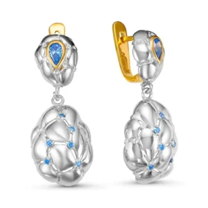 Серьги Chiara из серебра 925 с фианитами