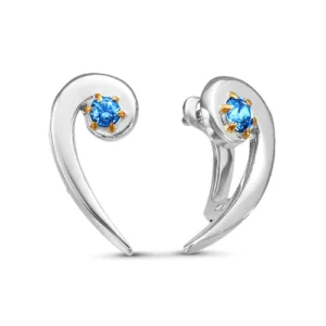 Серьги Fibonacci из серебра 925 с фианитами