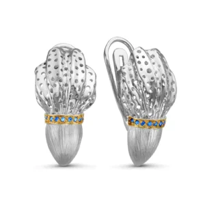 Серьги Story из серебра 925 с фианитами