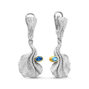 Серьги из серебра 925 с фианитами