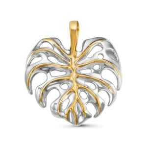 Подвеска Monstera из серебра 925