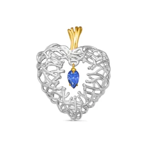 Подвеска Amour из серебра 925 с фианитами