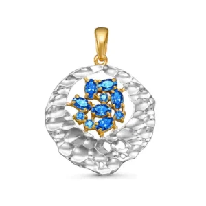 Подвеска Floe из серебра 925 с фианитами