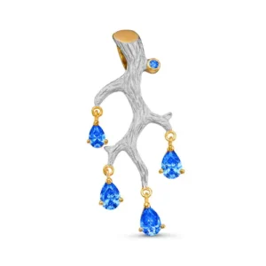 Подвеска Branch из серебра 925 с фианитами