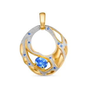 Подвеска из серебра 925 с фианитами