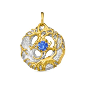 Подвеска из серебра 925 с фианитами