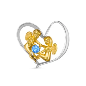 Подвеска Unde из серебра 925 с фианитами