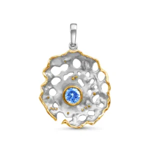 Подвеска Modern из серебра 925 с фианитами