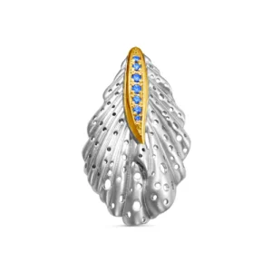 Подвеска Shell из серебра 925 с фианитами