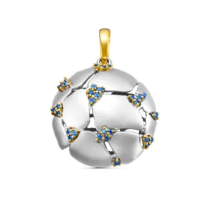 Подвеска из серебра 925 с фианитами