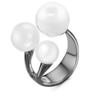 Кольцо из серебра 925 с жемчугом