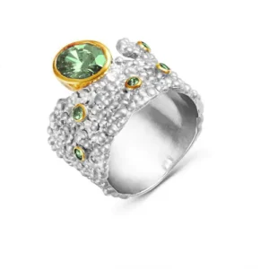 Кольцо Molecule из серебра 925 с фианитами