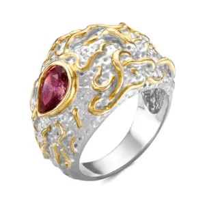 Кольцо Medusa из серебра 925 с фианитами