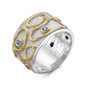 Кольцо Jen из серебра 925 с фианитами