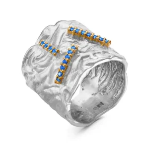 Кольцо Case из серебра 925 с фианитами