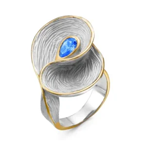 Кольцо Cay из серебра 925 с фианитами