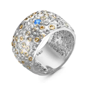 Кольцо Crate из серебра 925 с фианитами