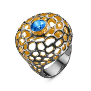 Кольцо Blow из серебра 925 с фианитами