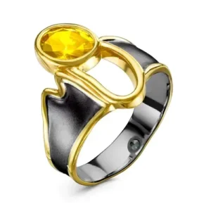 Кольцо Lary из серебра 925 с фианитами