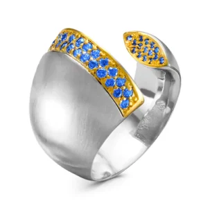 Кольцо Alone из серебра 925 с фианитами