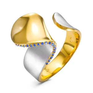 Кольцо Flex из серебра 925 с фианитами