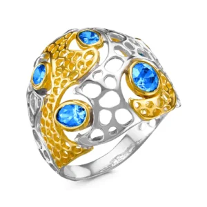 Кольцо Louise из серебра 925 с фианитами