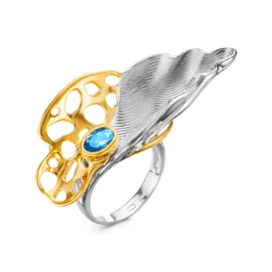 Кольцо Blend из серебра 925 с фианитами