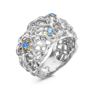 Кольцо Future из серебра 925 с фианитами