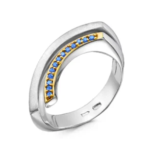 Кольцо из серебра 925 с фианитами