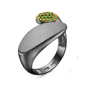 Серебряные серьги Loose с фианитом