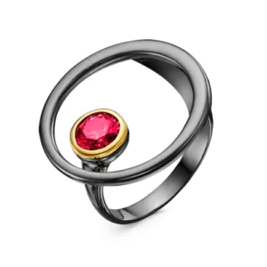 Кольцо Satellite из серебра 925 с фианитами